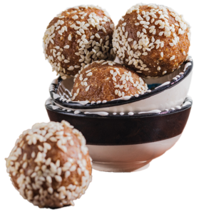 SALTED CARAMEL n PEANUT BUTTER ENERGY BALL